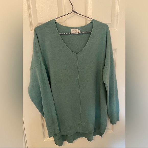 Dreamers By Debut Sweaters - Dreamers by Debut Soft V-Neck Teal Sweater L